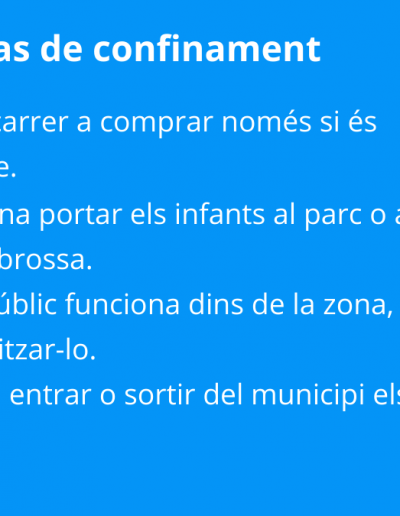 Què fer en cas de confinament?