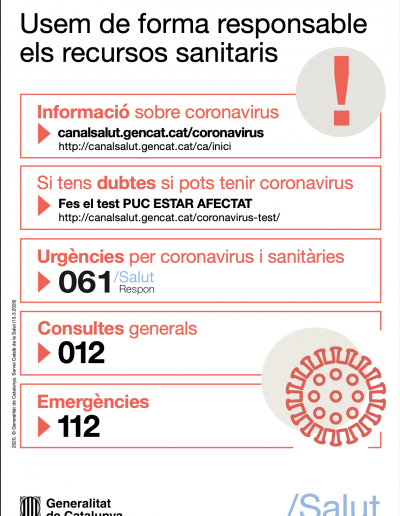 Fem un ús responsable dels recursos sanitaris