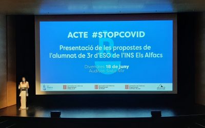 L’alumnat de 3r d’ESO de l’INS Els Alfacs presenta les propostes del projecte #Stopcovid per abordar les necessitats que els ha ocasionat la pandèmia