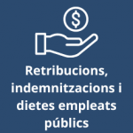 Retribucions, indemnitzacions i dietes dels empleats públics