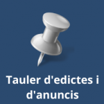 Tauler edictes i anuncis