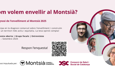 El Consell Comarcal del Montsià pregunta a la ciutadania com vol envellir al territori