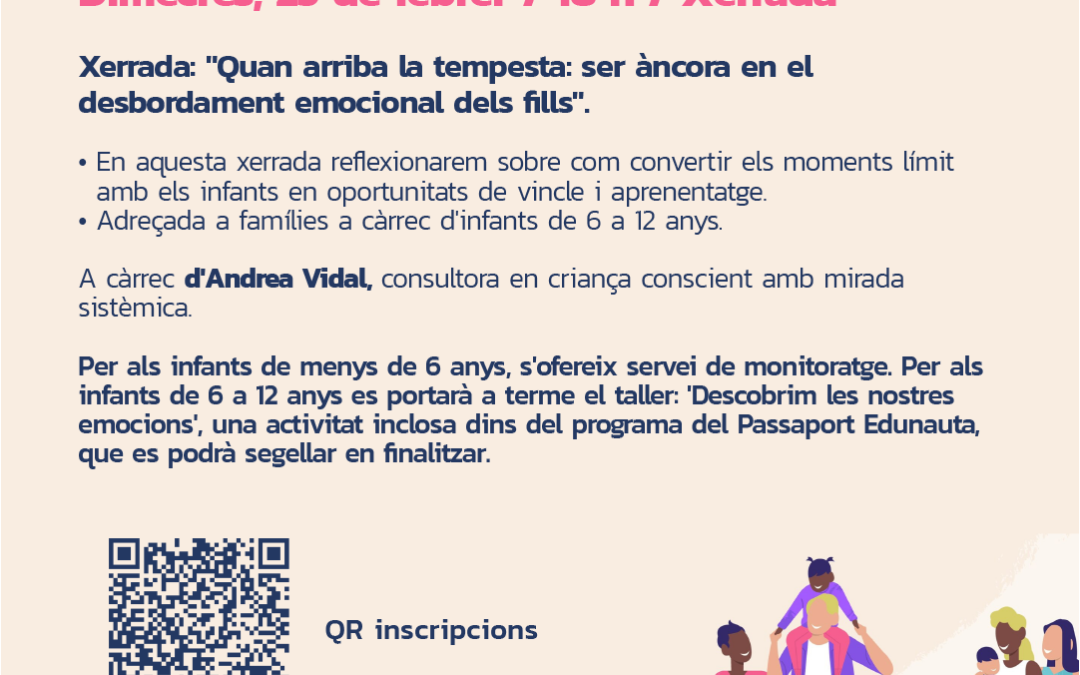 L’Escola de Famílies enceta el 2026 amb una xerrada sobre gestió emocional en la infància