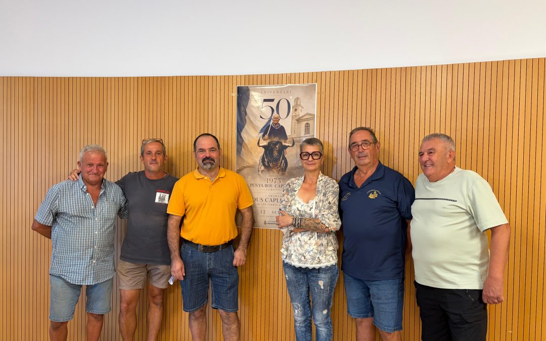La Ràpita celebrarà la I Trobada de Bous Capllaçats de les Terres de l’Ebre en el marc del 50è aniversari de la Penya Bou Capllaçat